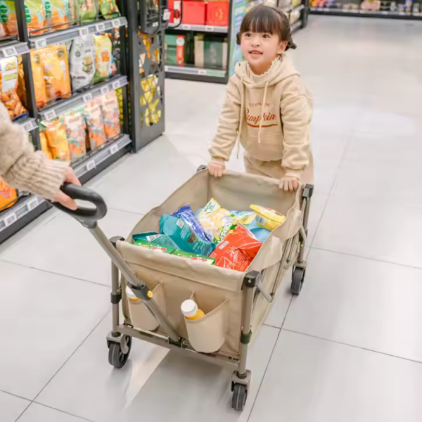 1 Тележка туристическая Naturehike 80х43х70 см, коричневая