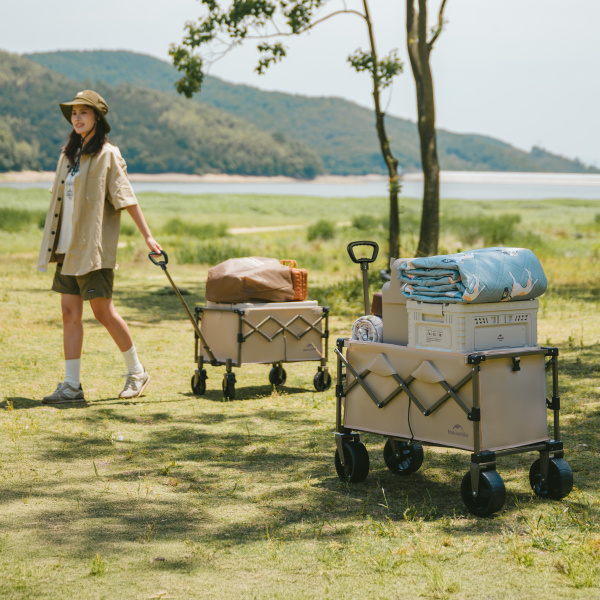 Тележка туристическая Naturehike Light 88х46х93 см, 100 л, коричневая