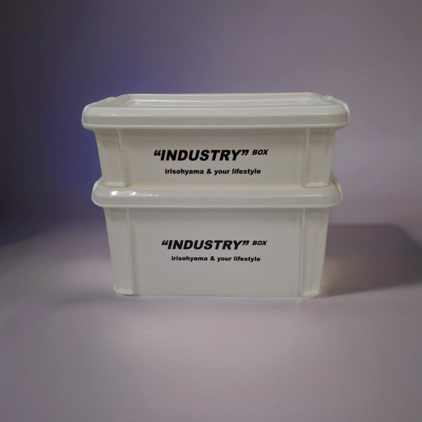 Контейнер IRIS для хранения, с крышкой, 20,5х34,5х16,5 см. белый