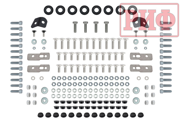 Багажник экспедиционный (платформа) алюминиевый РИФ 1250x1510 мм для ВАЗ Нива (с крепежом)