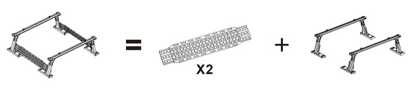 Кунг-каркас Baja Racing многофункциональный с 2-мя большими раздв. бок. панелями F-150, Tundra