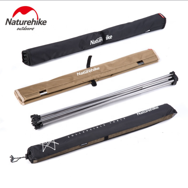 Стол туристический Naturehike алюминиевый, 75х50х52 см, складной, черный