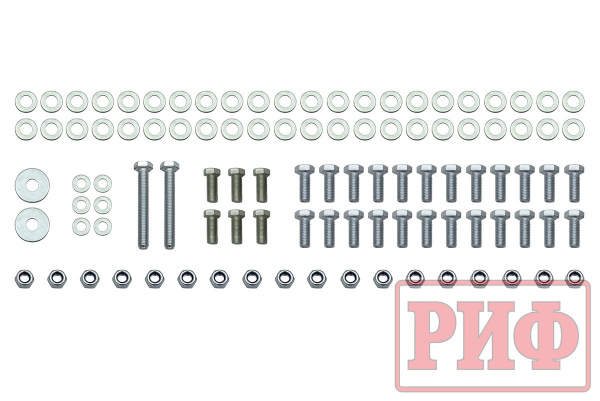 Бампер РИФ силовой передний Mitsubishi Pajero Sport 2015-2020 с фаркопом и защитой радиатора