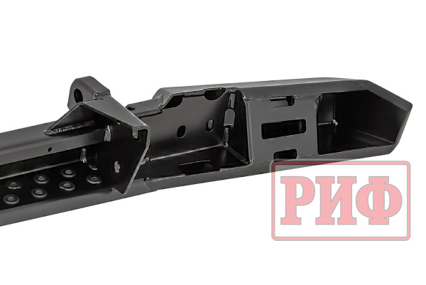 Бампер РИФ силовой задний УАЗ Буханка с фонарями, возможностью установки фаркопа, лифт 65 мм