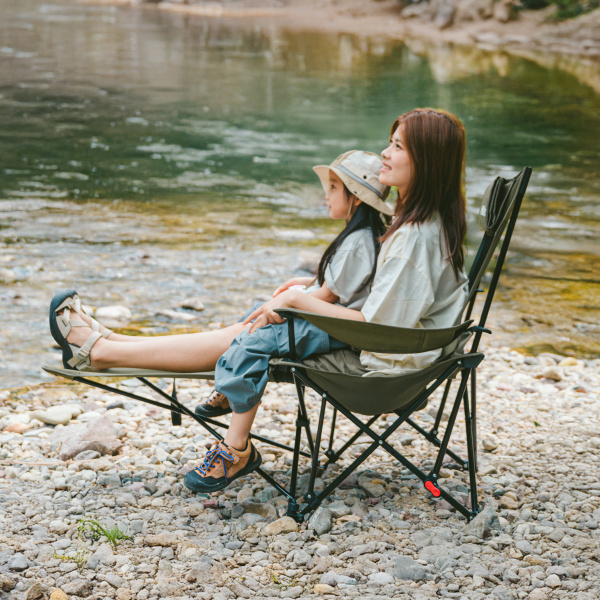 Кресло туристическое Naturehike Nightfall T05, 147х78,5х82 / 89 см, складное, до 150 кг. зеленое