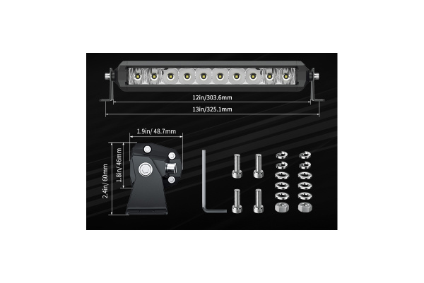 Фара комбинированного света AURORA 254 мм 50W LED