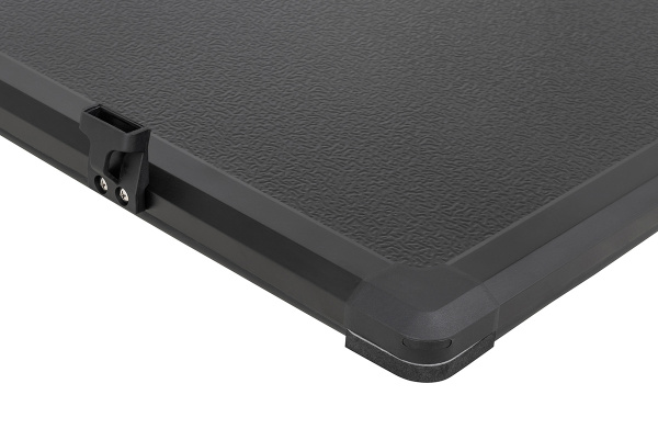 Крышка кузова РИФ для Mitsubishi L200 2015+, трёхсекционная 1515х1460 мм, алюминиевая, черная