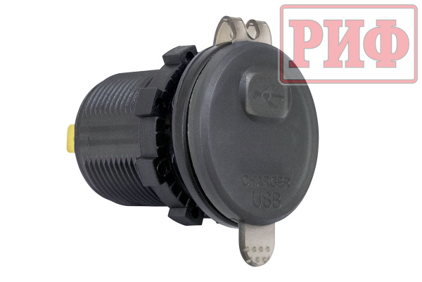 Розетка USB QC 3.0 с вольтметром,  34x37х54