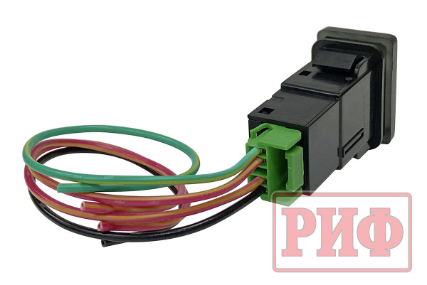 Кнопка ВКЛ/ВЫКЛ, голубой, универсальная TOYOTA 32x22