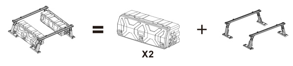 Кунг-каркас Baja Racing многофункциональный с 2-мя большими боковыми ящиками F-150, Tundra