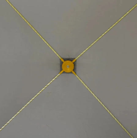 Палатка зимняя PREMIER Куб-2, желтый/серый