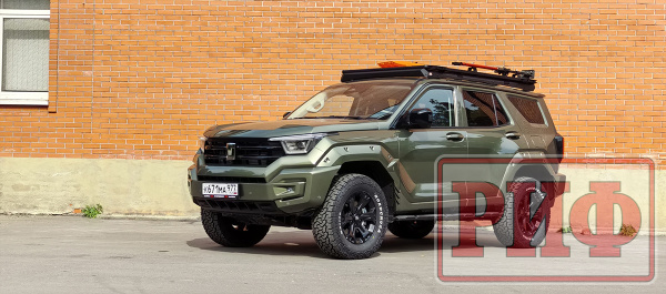 Багажник экспедиционный (платформа) алюминиевый РИФ 1250x2080 мм для TANK 400 (с крепежом)