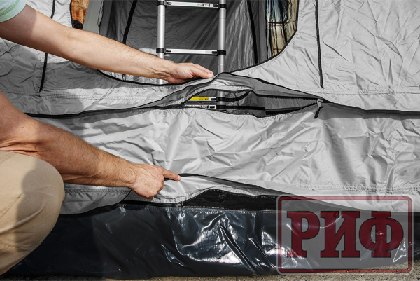 4 Тамбур к палатке РИФ Soft RT02-160 PRO, тент серый 4 Тамбур к палатке РИФ Soft RT02-160 PRO, тент серый