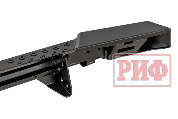 Бампер РИФ силовой задний УАЗ Буханка с фонарями, возможн. уст. фаркопа, стандарт