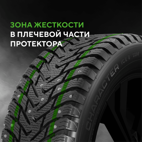 Шина Ikon Tyres 245/75 R16 111T Character Ice 8 SUV Studded (Nordman 8 SUV) шип.