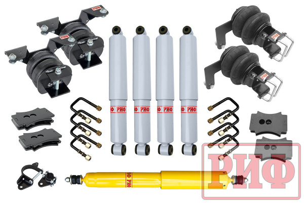 Лифт-комплект газовый с пневмоподвеской РИФ на ГАЗ Соболь до 2018 30 мм