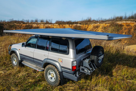 Маркиза автомобильная РИФ безопорная, веерная 2,3х2 м (левая)