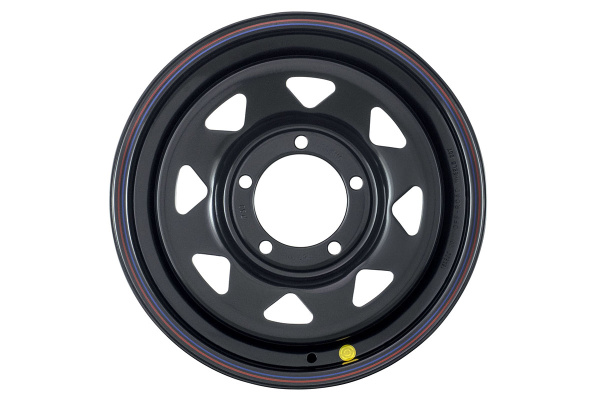 Диск усиленный УАЗ стальной черный 5x139,7 8xR16 d110 ET+25 (треуг. мелкий)