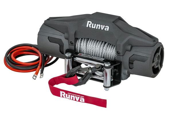 Лебёдка автомобильная электрическая 12V Runva EWV6000F 2722 кг (стальной трос)
