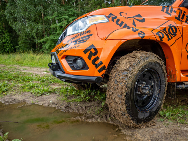 Бампер РИФ силовой передний УАЗ Патриот 2015+ с защитой рулевых тяг стандарт