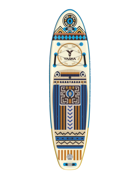 Сапборд надувной YASKA TOTEM 335x88x15 см (этнический голубой))