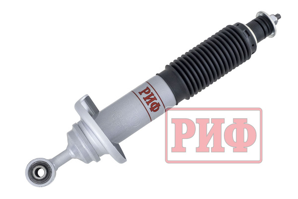 Амортизатор усиленный РИФ передний газовый Nissan Navara D40/Pathfinder R51 штатный и лифт 0-50 мм