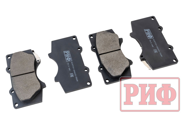 Колодки тормозные передние РИФ Toyota LC120, 150, Hilux 2005+, Pajero 4