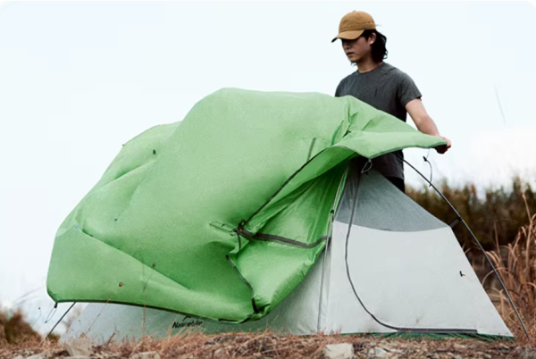 Палатка Naturehike Cloud Up Base 1-местная, алюминиевый каркас, зеленая