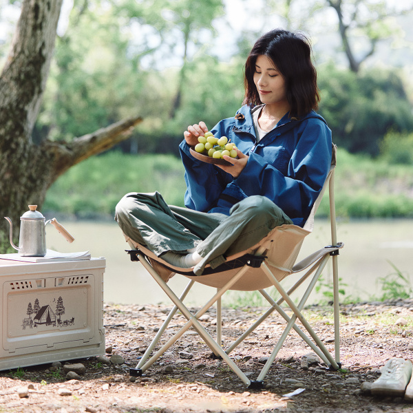 Кресло туристическое Naturehike Stellaluna T01 складное, 42х42х61 см, до 110 кг, бежевое