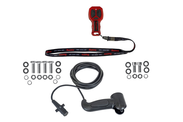 Лебёдка электрическая высокоскоростная 24V Runva 9500 lbs 4350 кг (синтетический трос)