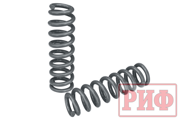 Пружины РИФ передние Toyota Land Cruiser Prado 150 дизель 0-50 кг, бензин 4.0 70-100 кг лифт 45мм , Changan Hunter Plus бензин 70-100 кг лифт 45мм