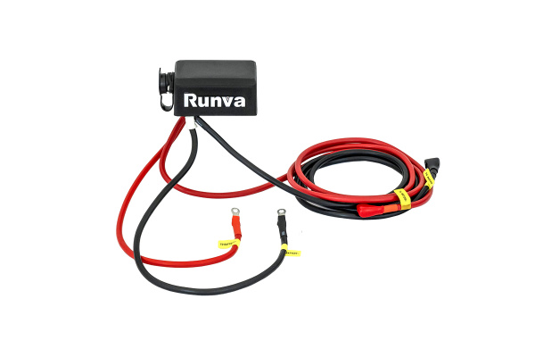 Лебёдка электрическая 12V Runva 6000 lbs 2722 кг (синтетический трос)