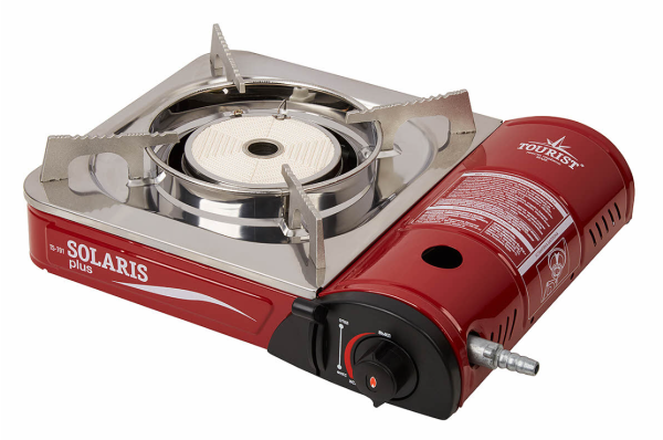 Плита газовая TOURIST SOLARIS PLUS портативная, керамическая, в кейсе