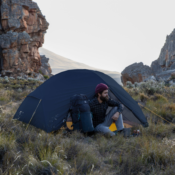 Палатка Naturehike Mongar Base 2-местная, алюминиевый каркас, сверхлегкая, ярко-синяя