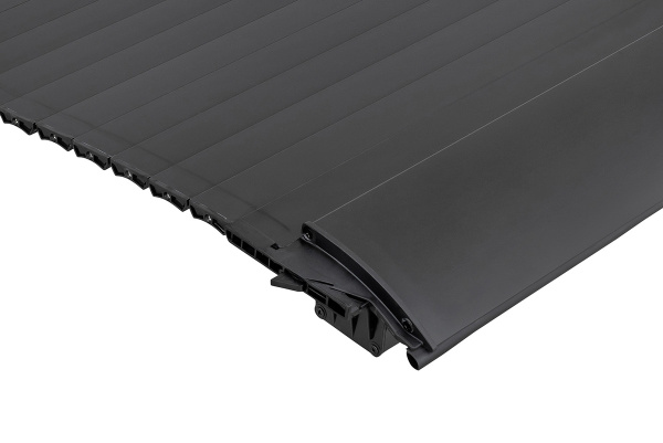 Крышка кузова РИФ для JAC T8, роллета раздвижная 1538х1606 мм, алюминиевая, черная