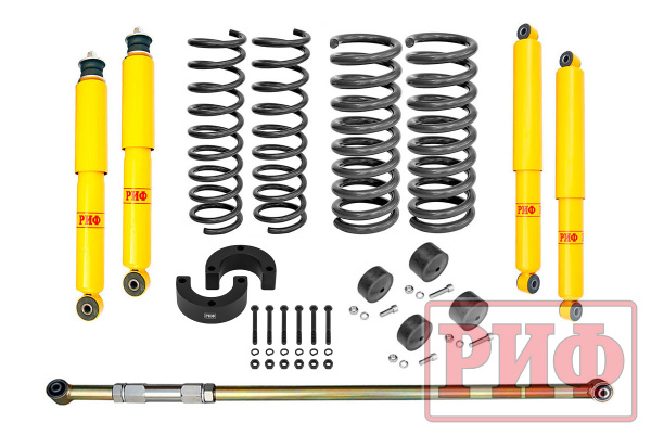 Лифт-комплект РИФ R-AIR ВАЗ Нива 21214М, Legend лифт 50 мм +50-100 кг