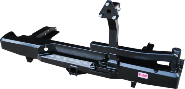 Бампер РИФ задний Nissan NP300 с фаркопом и калиткой кузов 1385 мм