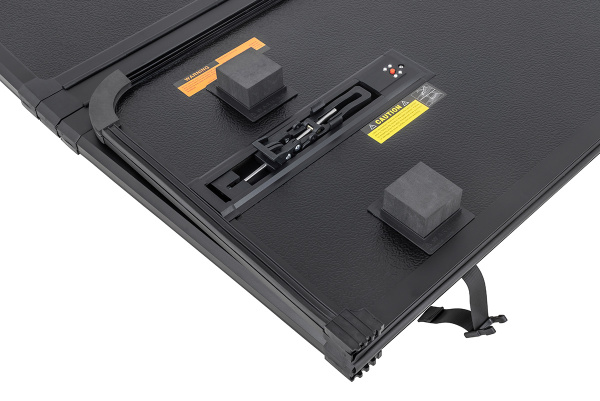 Крышка кузова РИФ для Great Wall Poer KingKong, трёхсекц. 1630х1610/1570 мм, алюминиевая, черная