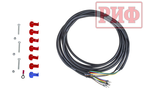 Бампер РИФ силовой задний Mitsubishi L200 2019-2022 с квадратом под фаркоп, калиткой, фонарями, подсветкой номера