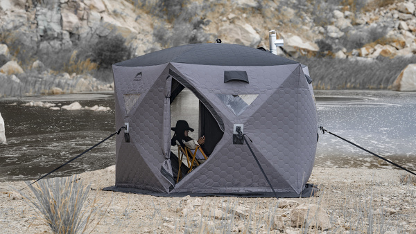 Палатка зимняя Wild Land Ice hub 500, пятиугольная, с полом и накидкой