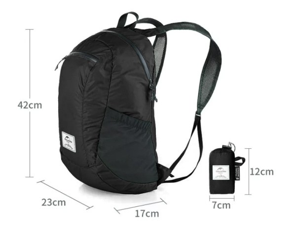 1 Рюкзак Naturehike 18L, черный