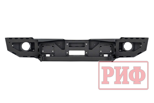 Бампер РИФ силовой передний Jeep Wrangler JL 2018+ под штатные фары, низ. пер. крыл.