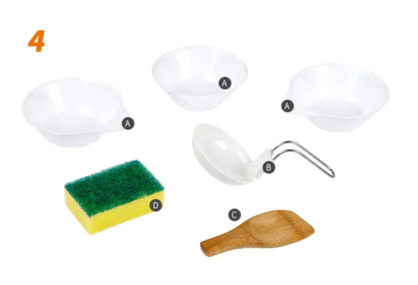 Набор посуды Naturehike туристический 3 в 1 (3 миски+половник)