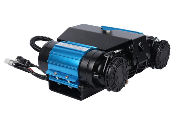 Компрессор автомобильный стационарный двухпоршневой12V YURUI 167 л/мин 10,2 атм