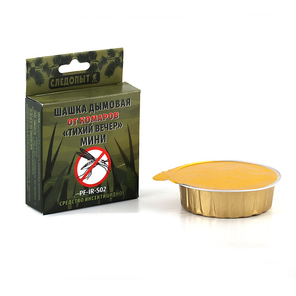 Шашка дымовая от комаров "СЛЕДОПЫТ - ТИХИЙ ВЕЧЕР Мини"