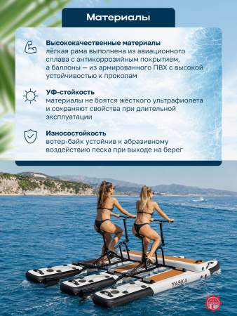 Велосипед водный надувной YASKA Trimar двухместный