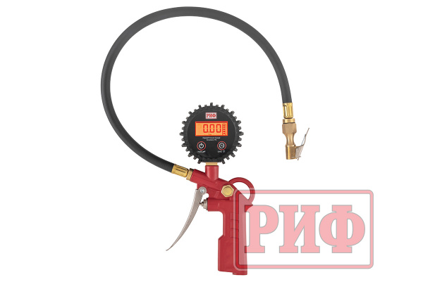 Пистолет для подкачки колес с электронным манометром РИФ от 0,3 до 7 атм. Пистолет для подкачки колес с электронным манометром РИФ от 0,3 до 7 атм.