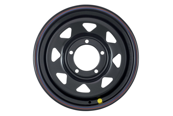 Диск усиленный УАЗ стальной черный 5x139,7 7xR16 d110 ET+25 (треуг. мелкий)