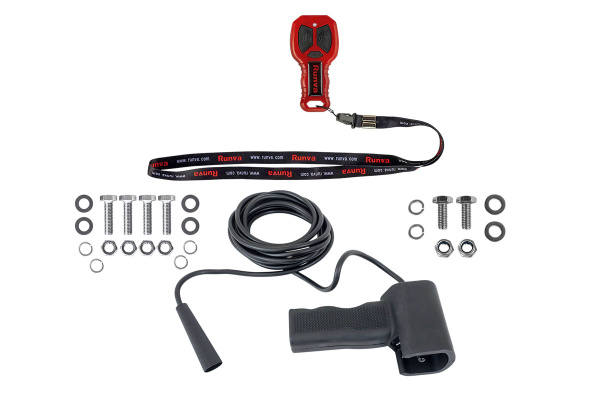 Лебёдка электрическая 12V Runva 9500 lbs 4350 кг влагозащищенная, стальной трос