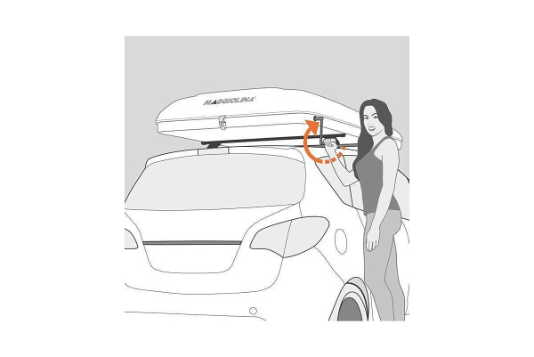 Палатка на крышу автомобиля AUTOHOME MAGGIOLINA GRAND TOUR SMALL 360 BLACK STORM, чёрный тент